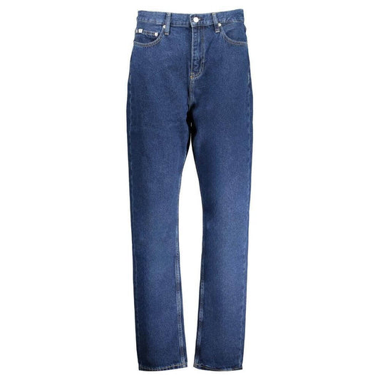 Calvin Klein Blue Cotton Jeans & Pant
