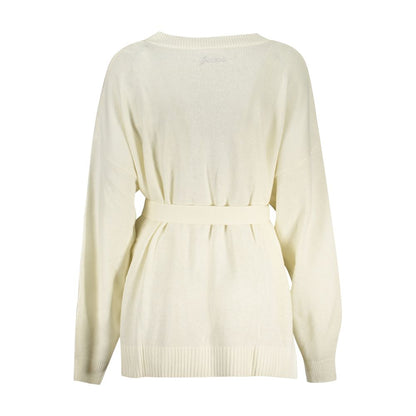 Guess Jeans White Cotton Sweater