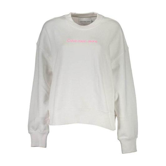 Calvin Klein White Cotton Sweater