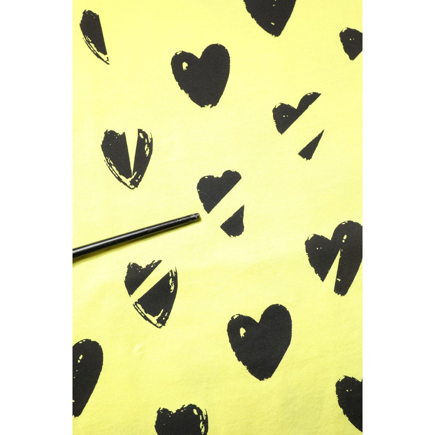 Dolce & Gabbana Yellow Cotton Sleeveless DG Heart T-shirt