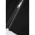 Dolce & Gabbana Black Viscose One Shoulder Zipper Sheath Dress