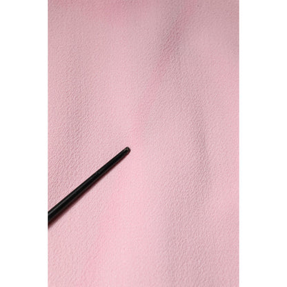 Dolce & Gabbana Pink Blue Wool Sleeveless Shift Mini Dress