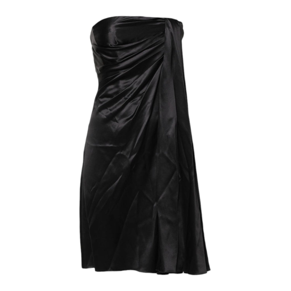 Dolce & Gabbana Black Strapless Sheath A-line Mini Dress