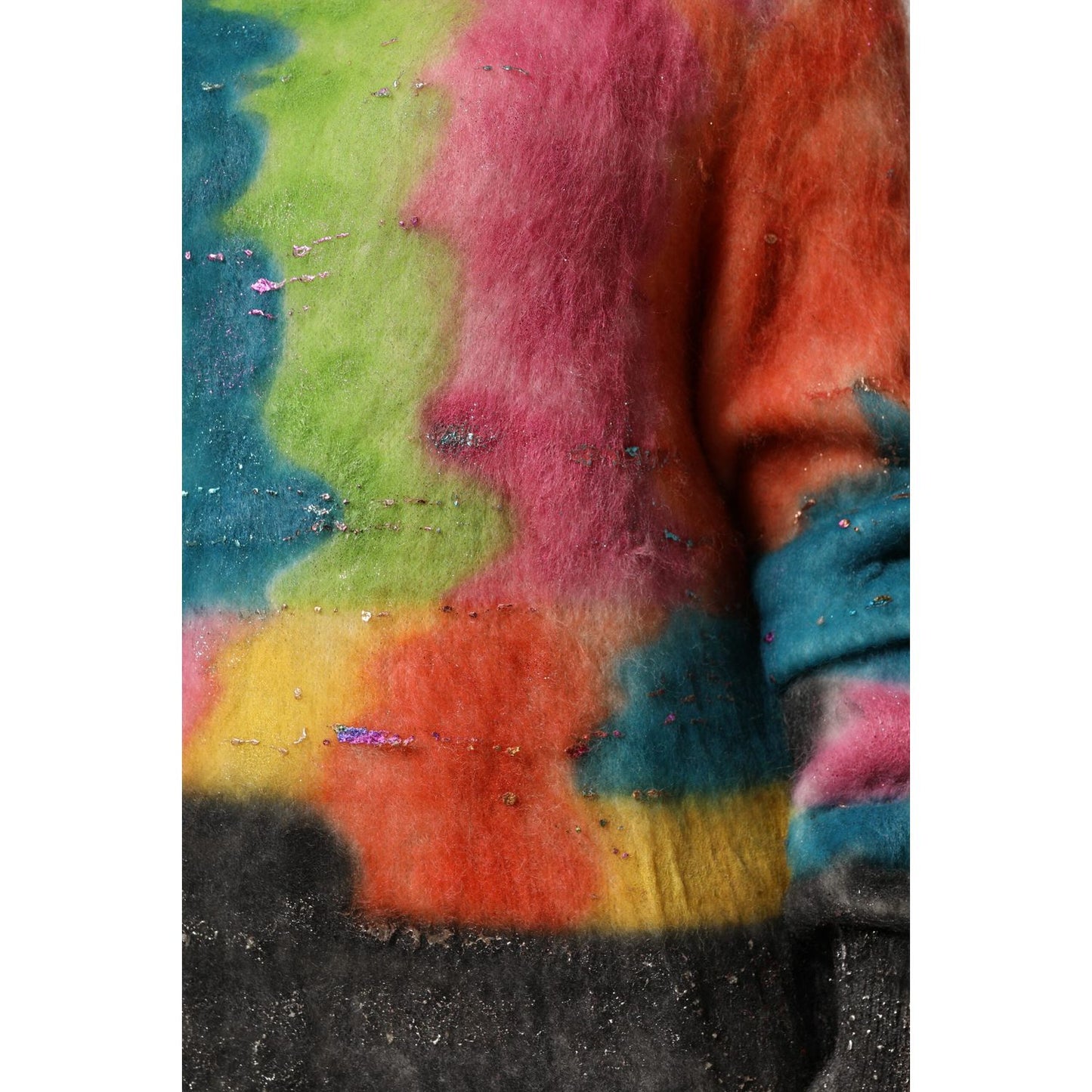 Dolce & Gabbana Multicolor Mohair Turtleneck Pullover Sweater THS90393-40