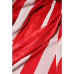 Dolce & Gabbana Red White Stripes Ascot Collar Blouse Top TSH90243-36