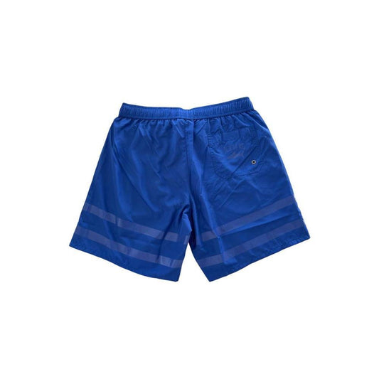 Iceberg Blue Polyester Men Swim Short