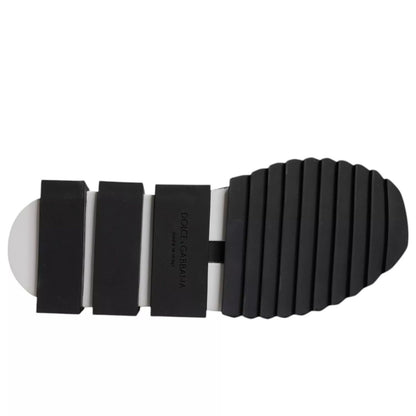 Dolce & Gabbana Black Mesh Sorrento Trekking Sneakers Shoes