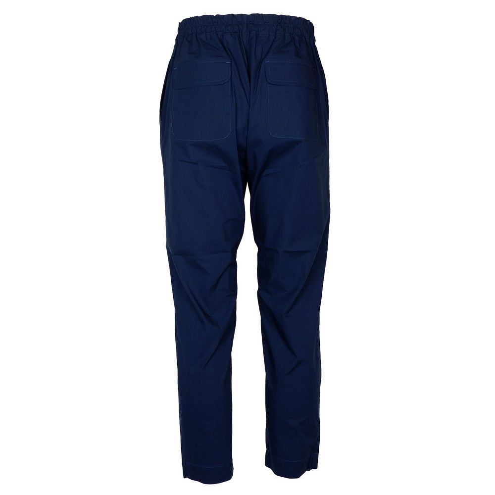 Alpha Studio Blue Cotton Men Pants
