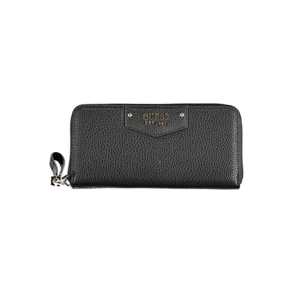 Guess Jeans Black Polyethylene Women Wallet GU-38143