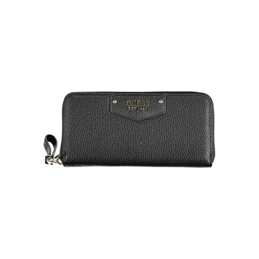 Guess Jeans Black Polyethylene Women Wallet GU-38143
