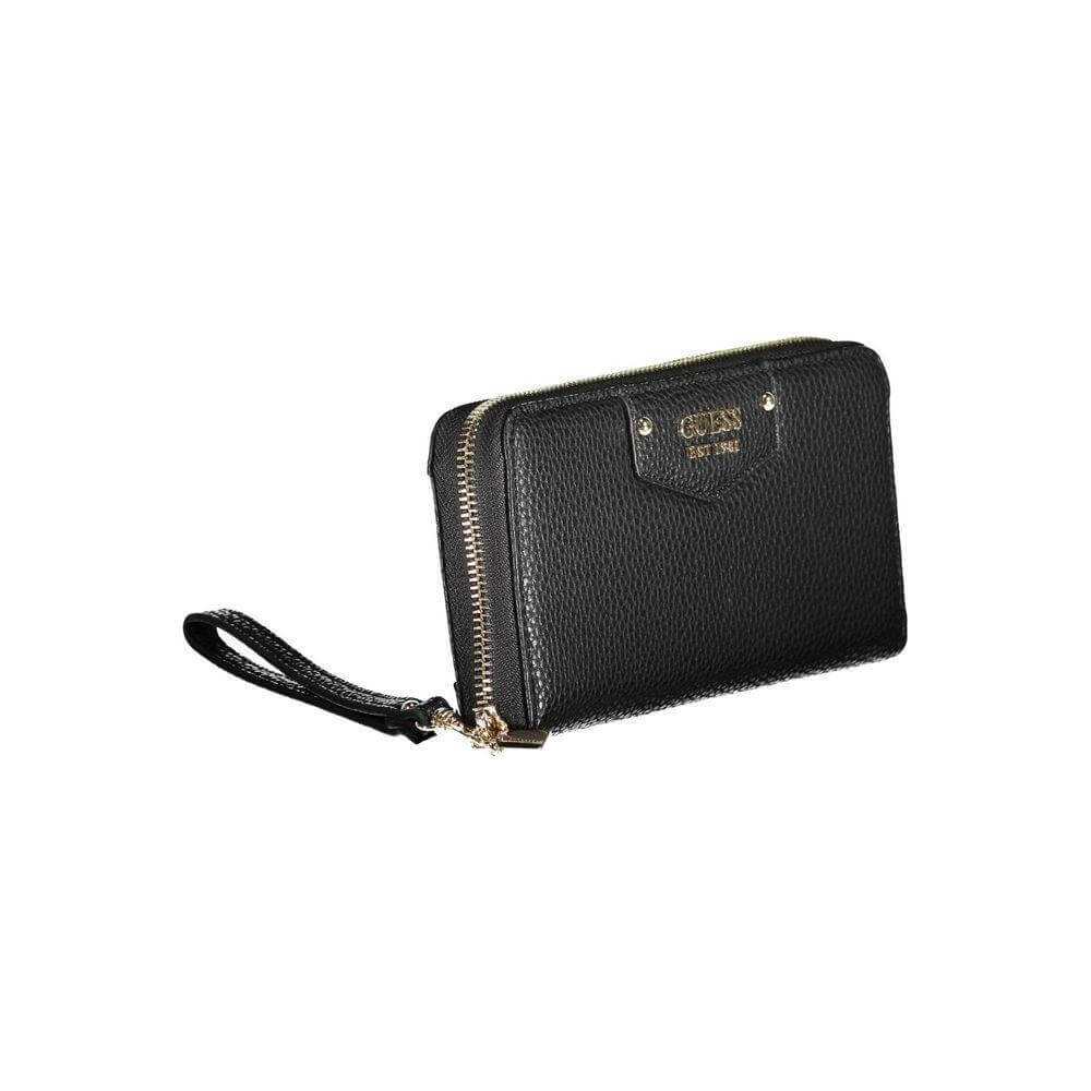 Guess Jeans Black Polyethylene Women Wallet GU-38143