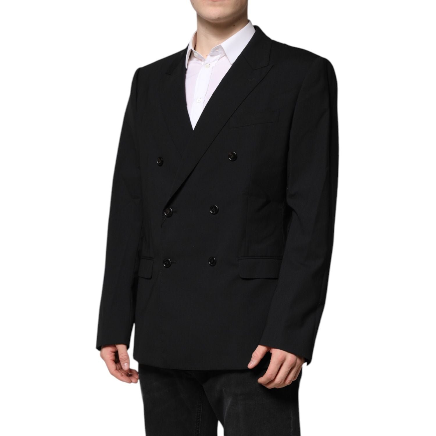 Dolce & Gabbana Black MARTINI Double Breasted Suit Jacket