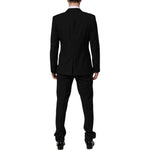 Dolce & Gabbana Black MARTINI Crystal Embellished 3 Pc Suit