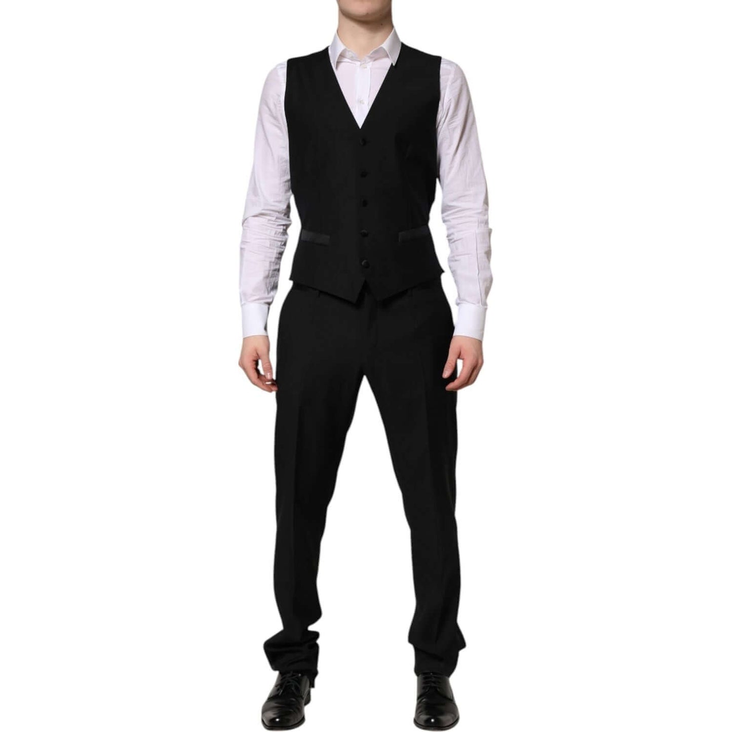 Dolce & Gabbana Black MARTINI Crystal Embellished 3 Pc Suit