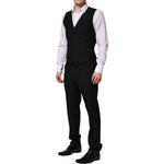 Dolce & Gabbana Black MARTINI Crystal Embellished 3 Pc Suit