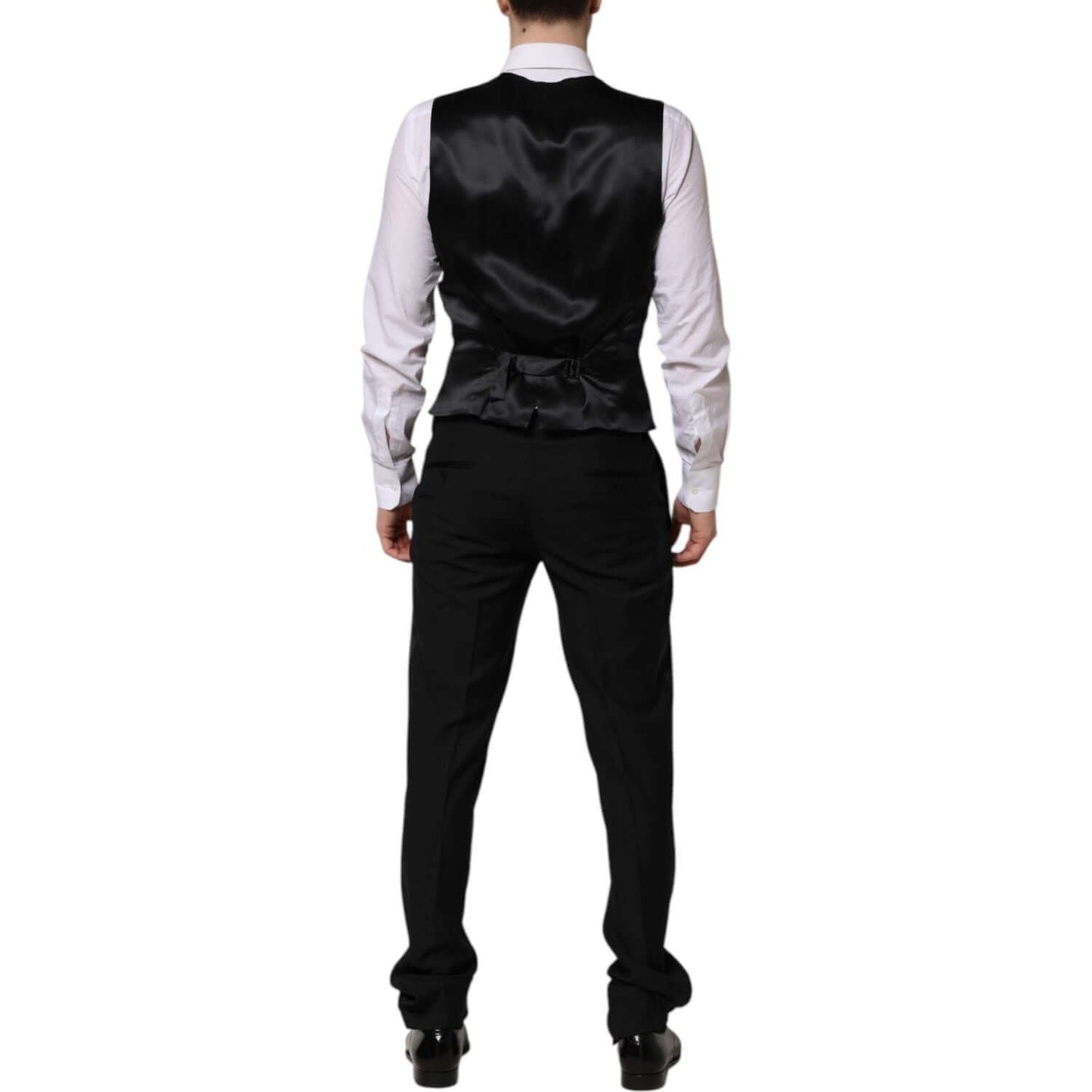 Dolce & Gabbana Black MARTINI Crystal Embellished 3 Pc Suit