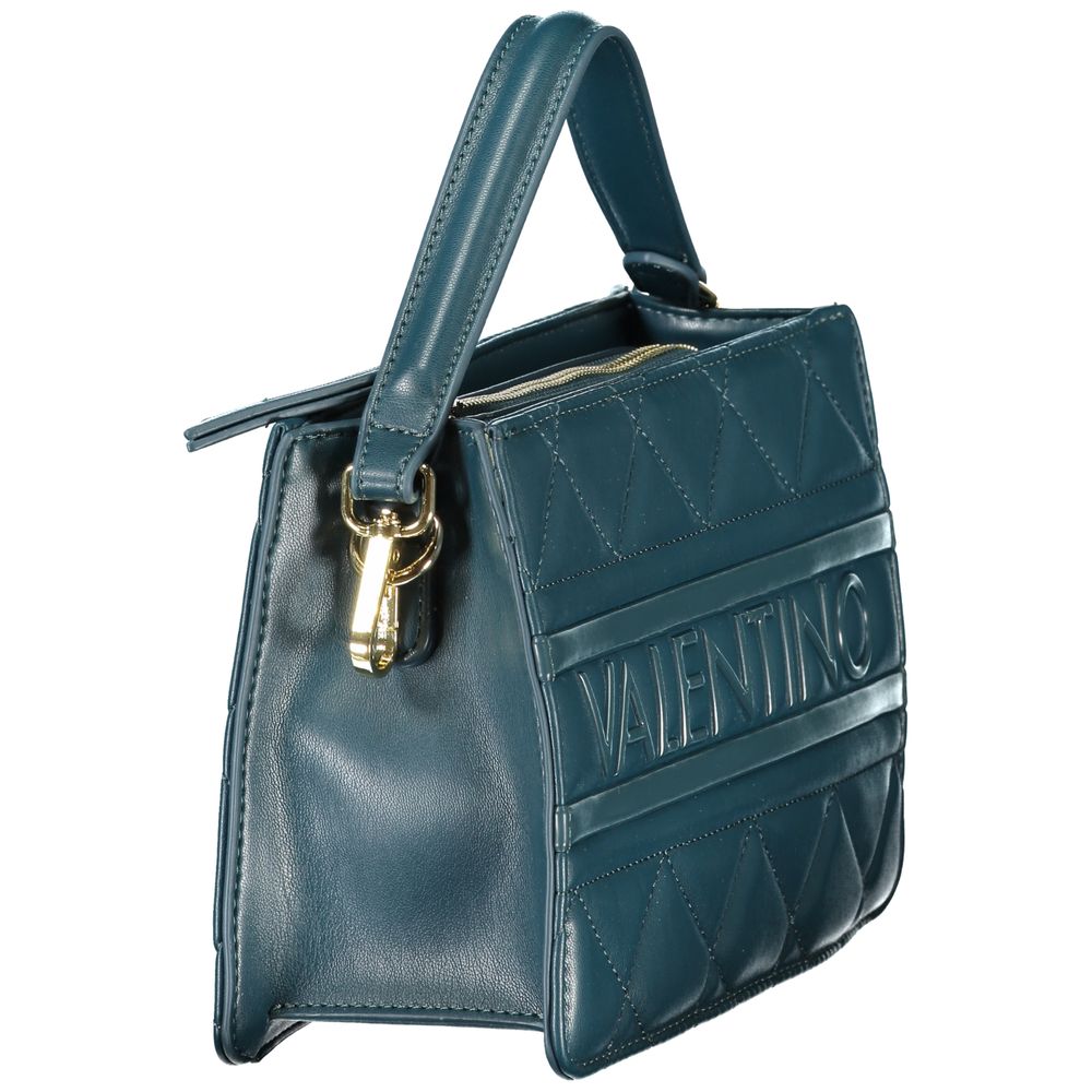 Mario Valentino Green Polyethylene Women Handbag with removable handle and adjustable strap in elegant design.