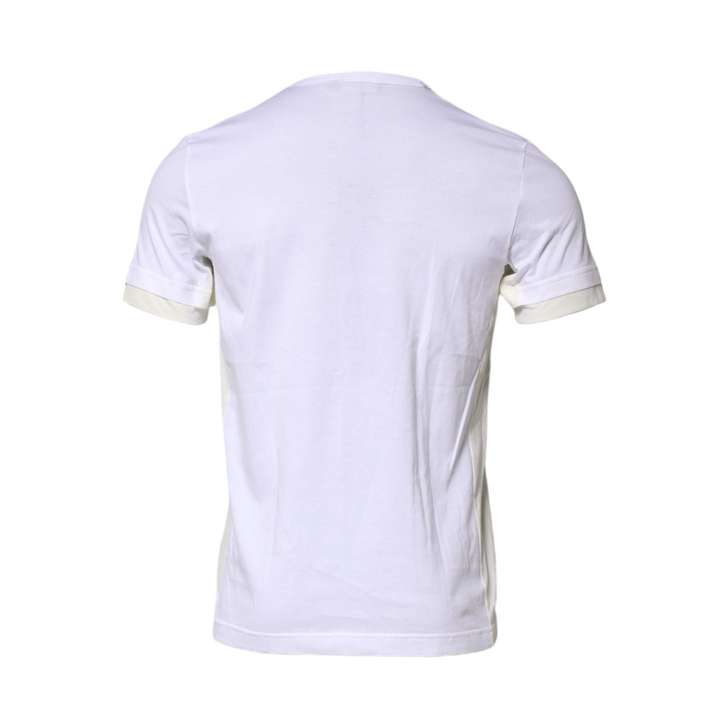 Dolce & Gabbana White Cotton Pocket Short Sleeves T-shirt