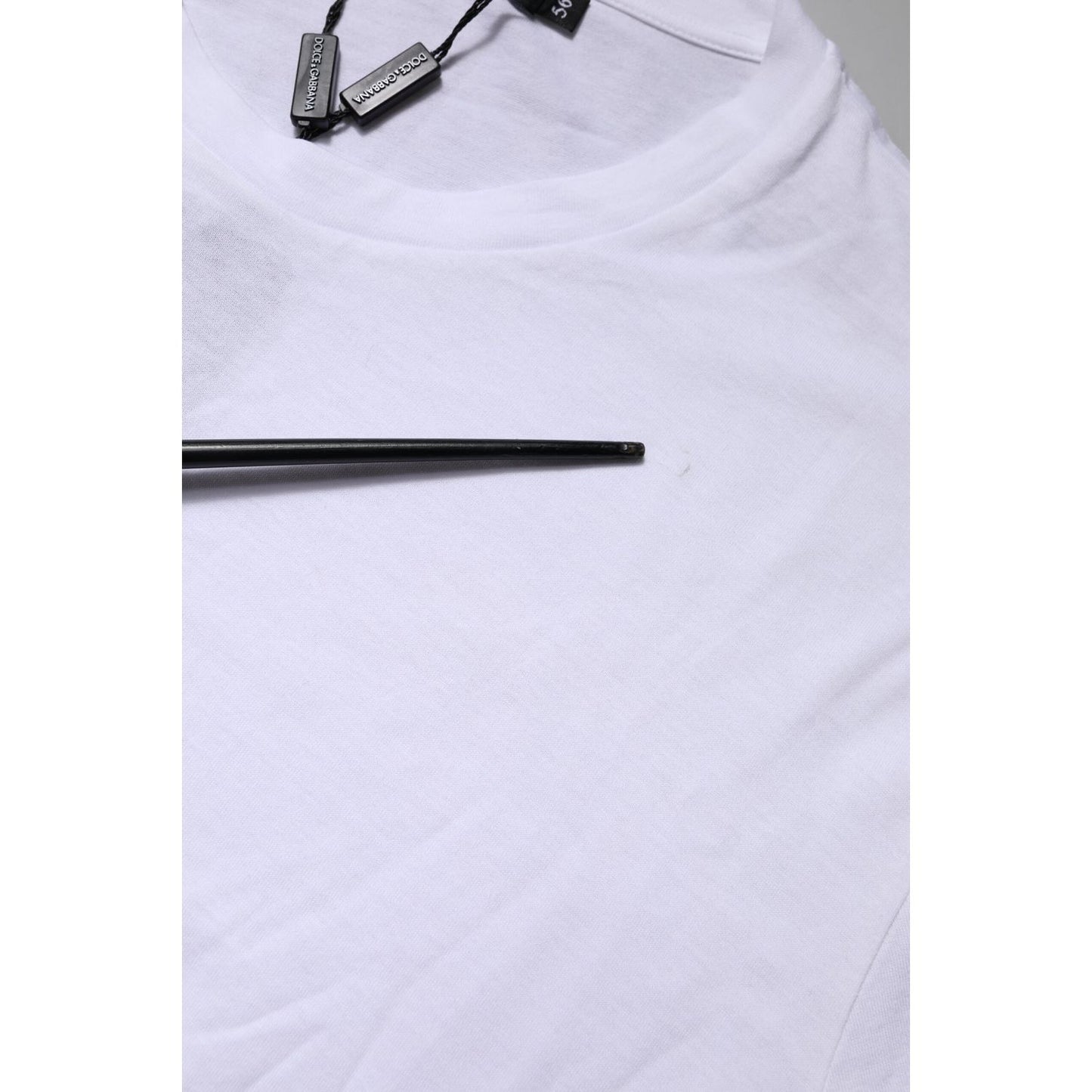 Dolce & Gabbana White DG LOVE Patch Short Sleeves T-shirt