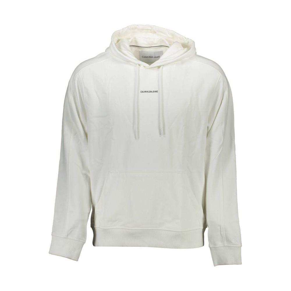 Calvin Klein White Cotton Men Sweater CA-37083-XL