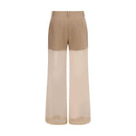 PINKO Semi-transparent Pants PI-104698A2EEL31-IT40 | M