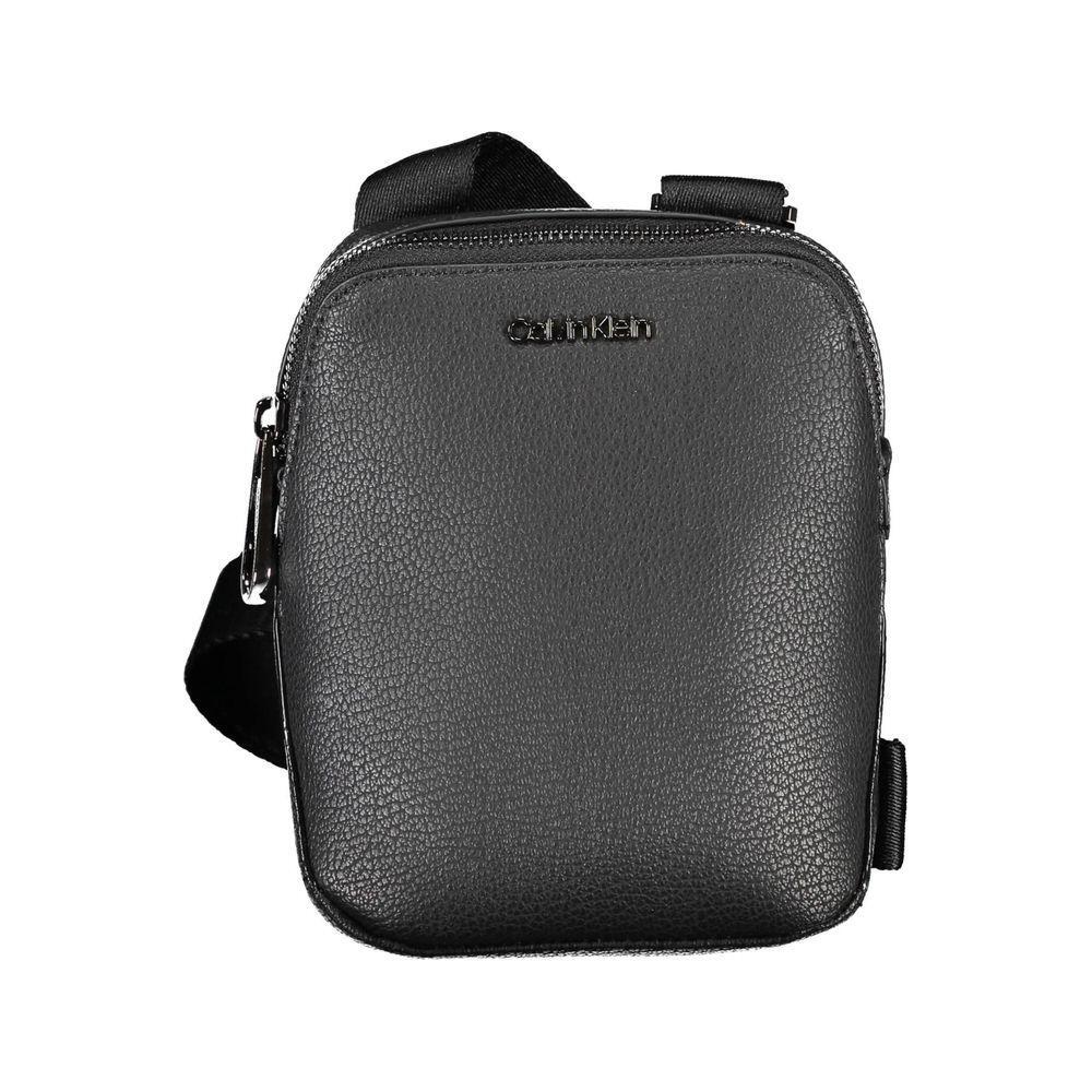 Calvin Klein Sleek Black Shoulder Bag with Logo Detail CA-26220