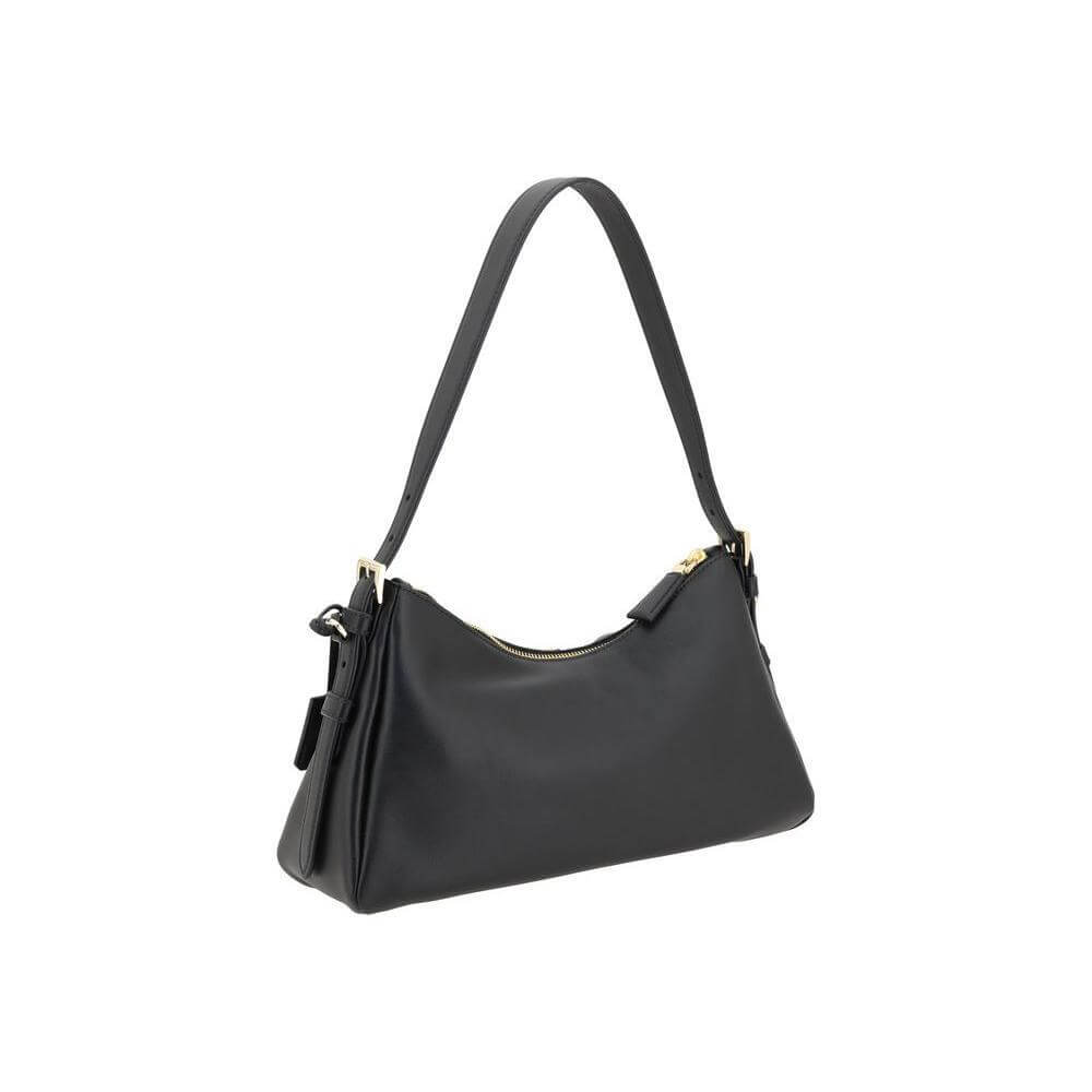 Front view with bag zipped and handles upright.