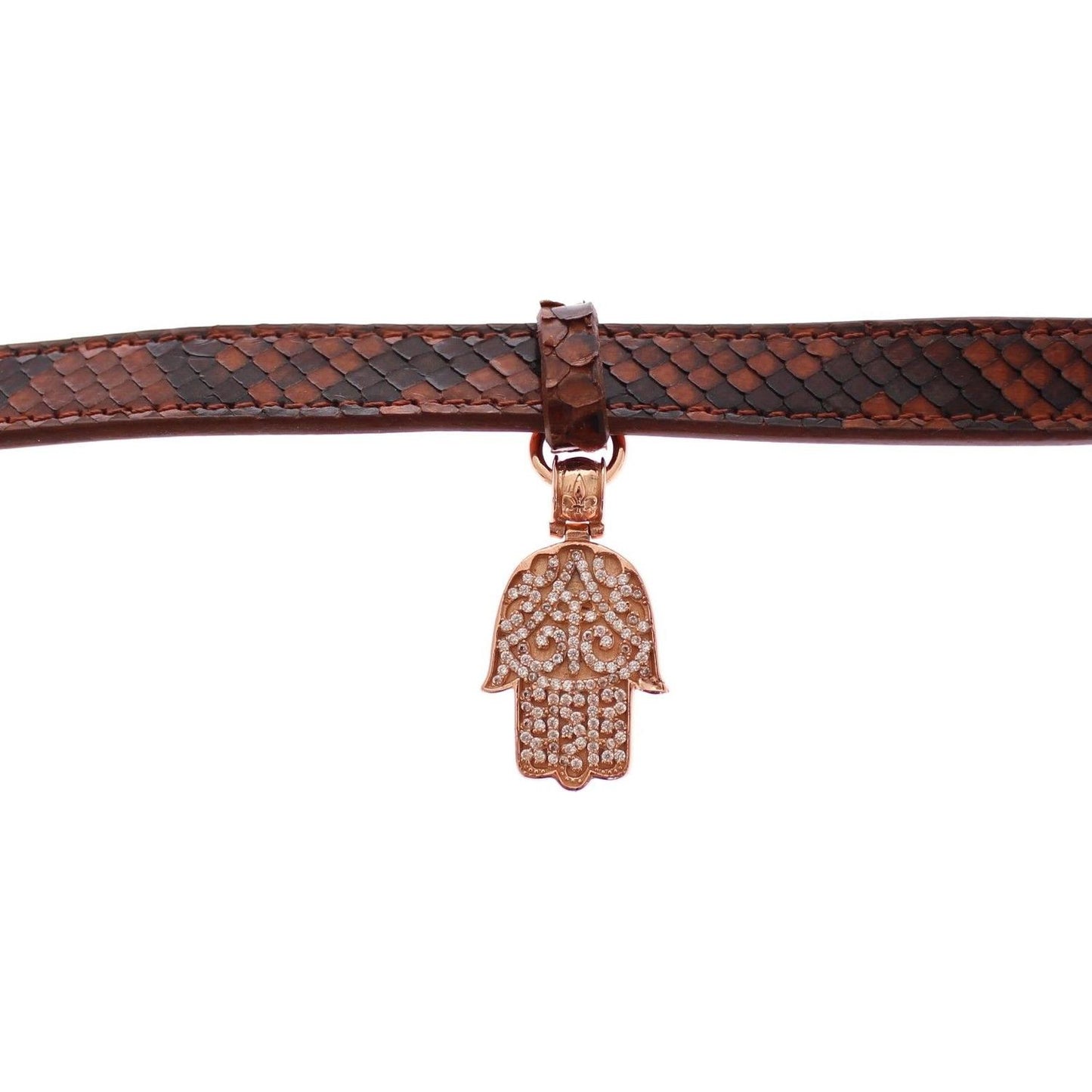 Nialaya CZ Hamsa Eye 18K Gold 925 Silver Bracelet Bracelet