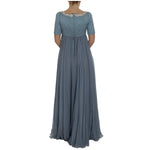 Dolce & Gabbana Elegant Crystal-Embellished Silk Gown Dolce & Gabbana Dim Gray