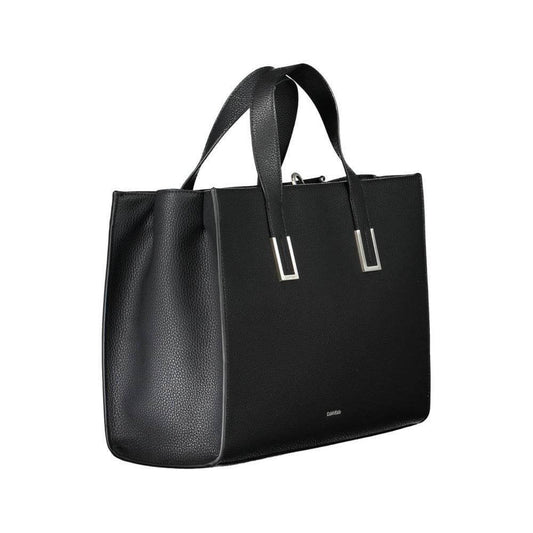 Calvin Klein Black Polyester Women Handbag CA-37834