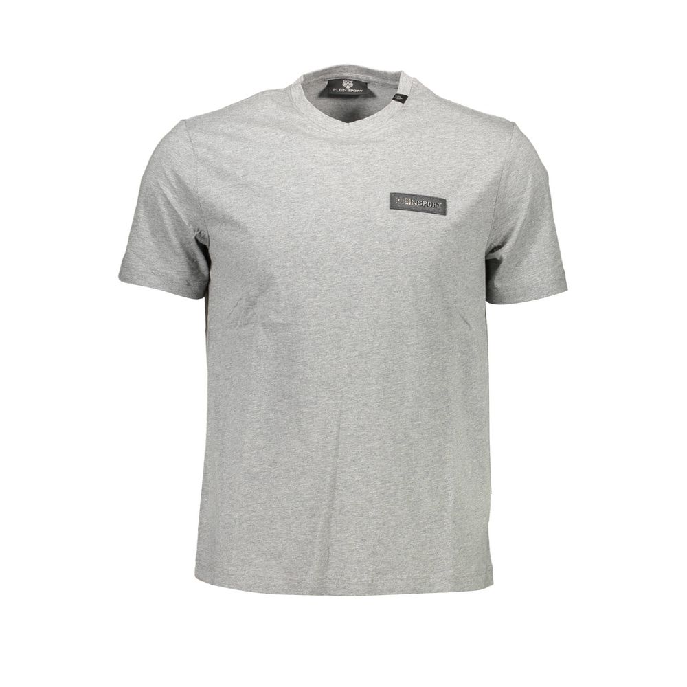 Plein Sport Gray Cotton T-Shirt