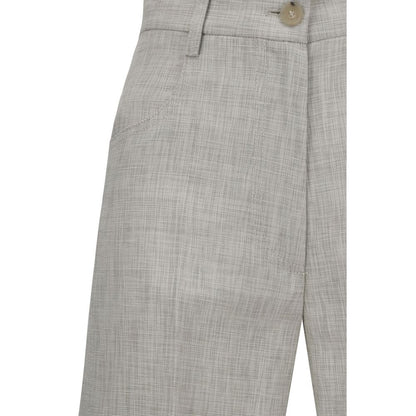 Forte_Forte Gray Viscose Casual Pants