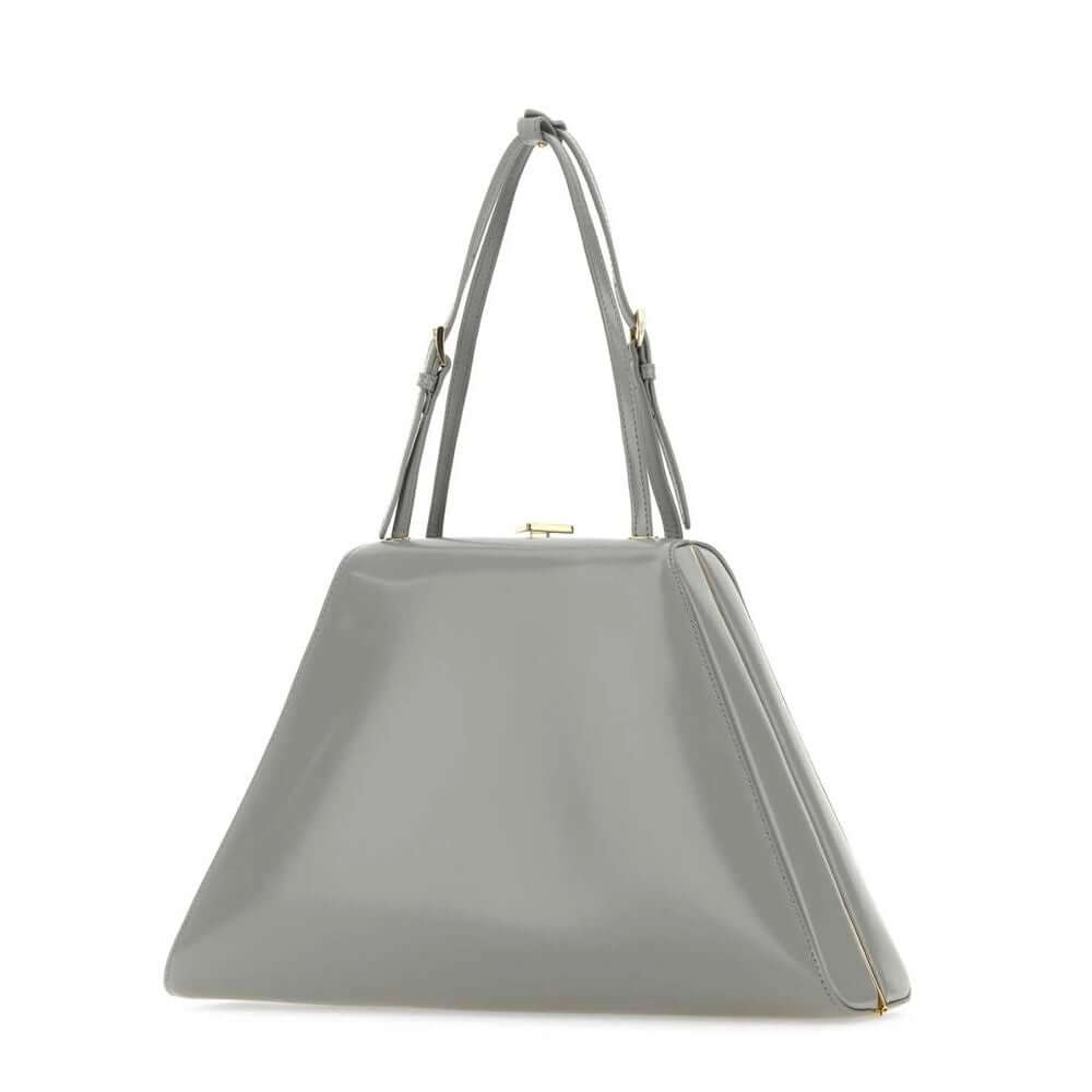 Prada Gray Leather Handbag PR-15429
