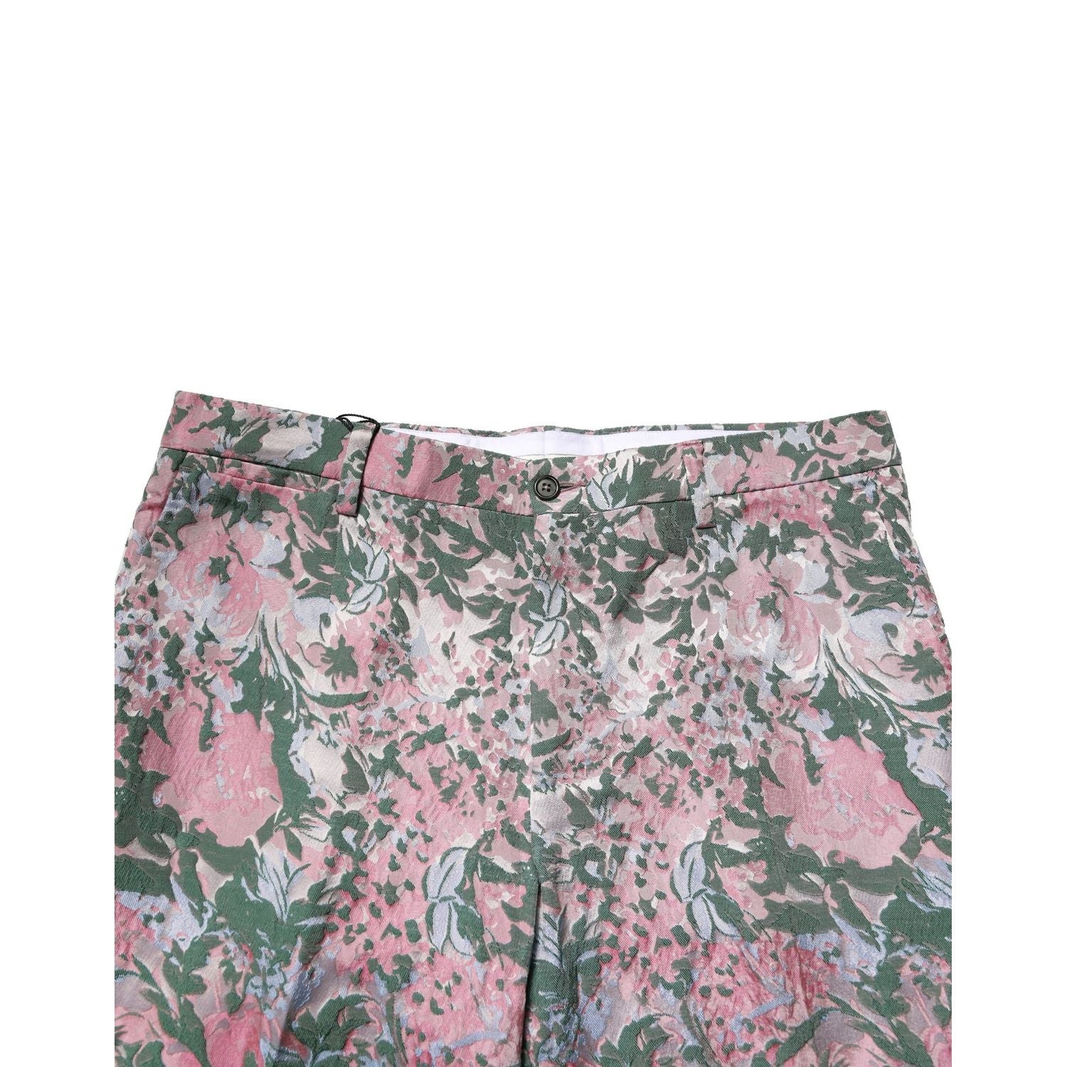 Dolce & Gabbana Multicolor Floral Jacquard Pants