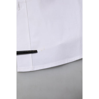 Dolce & Gabbana White Cotton Long Sleeves Dress Formal Shirt