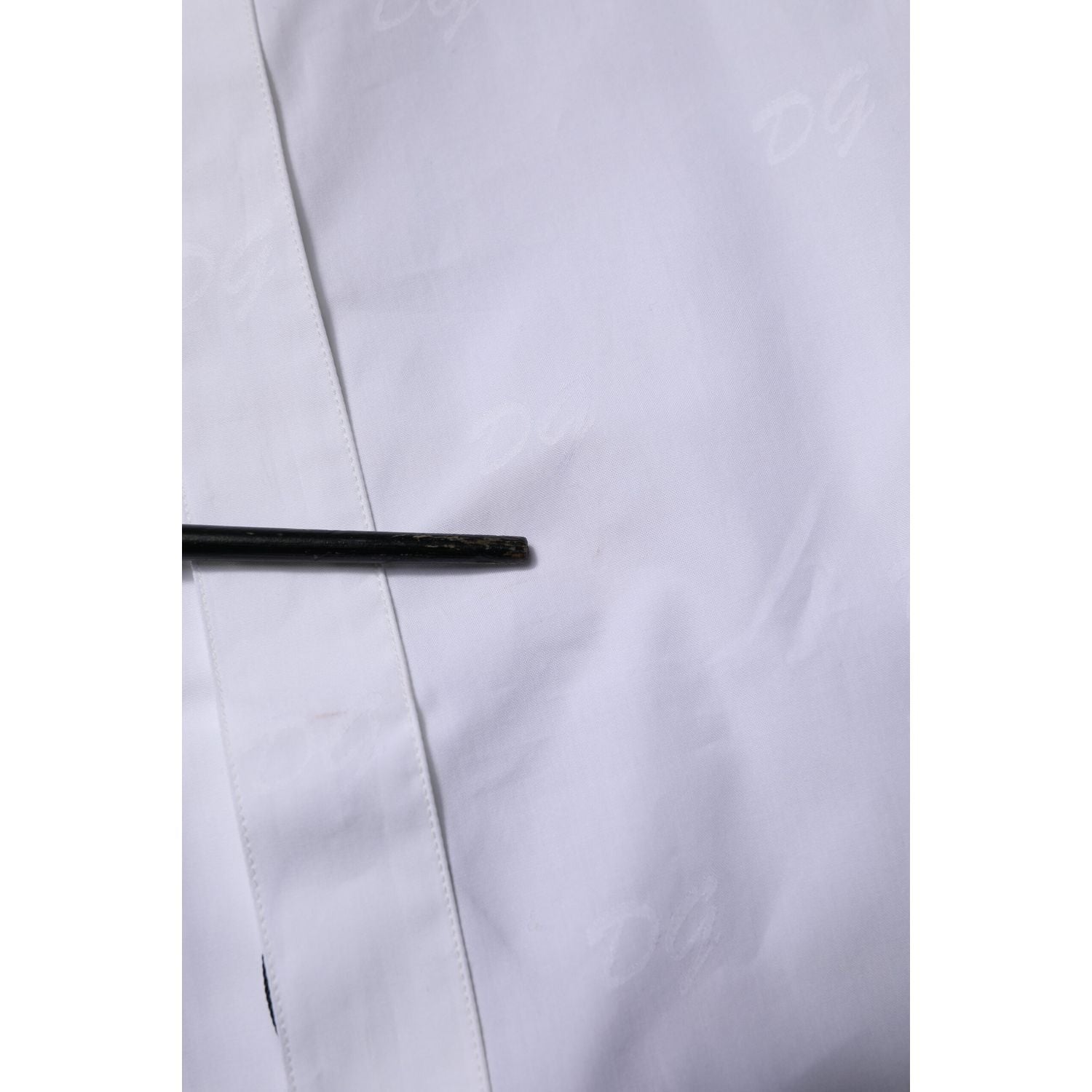 Dolce & Gabbana White GOLD Long Sleeves Dress Formal Shirt