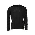 Dolce & Gabbana Black Cotton DG Logo Men Sweatshirt Sweater TSH90527-52