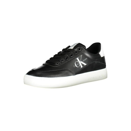 Calvin Klein Black Leather Women Sneaker