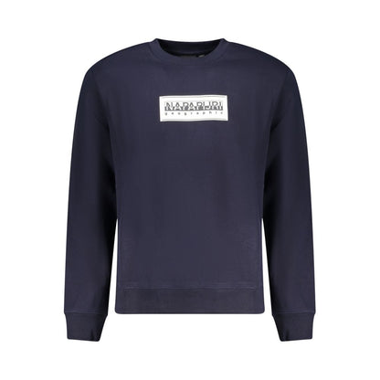 Napapijri Blue Cotton Men Sweater