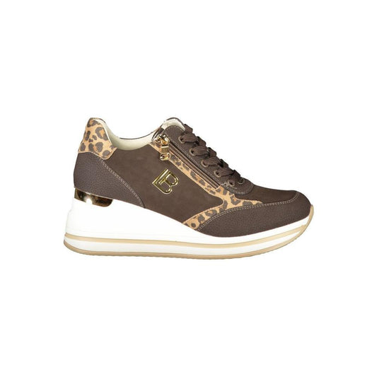 Laura Biagiotti Brown Polyester Women Sneaker