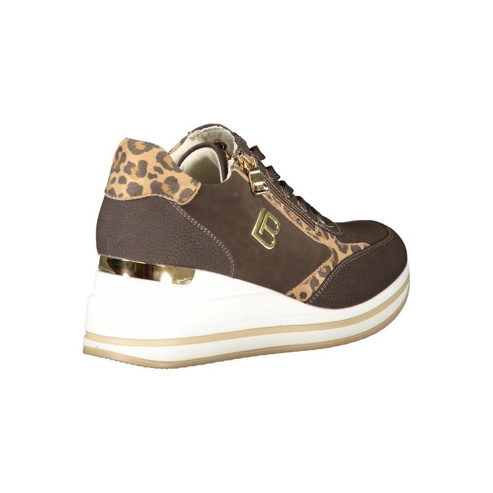 Laura Biagiotti Brown Polyester Women Sneaker