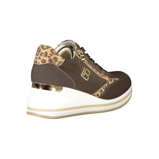 Laura Biagiotti Brown Polyester Women Sneaker