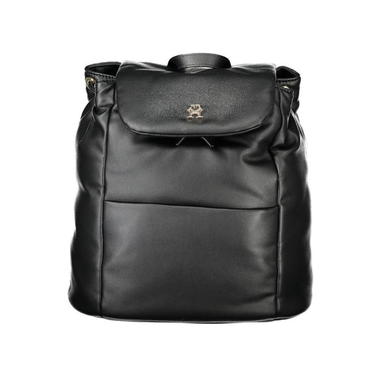 Tommy Hilfiger Black Polyester Women Backpack TO-33668