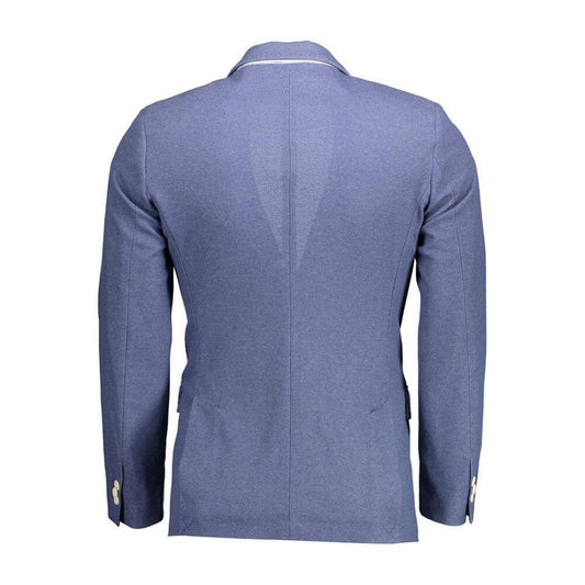 Gant Blue Cotton Men Jacket
