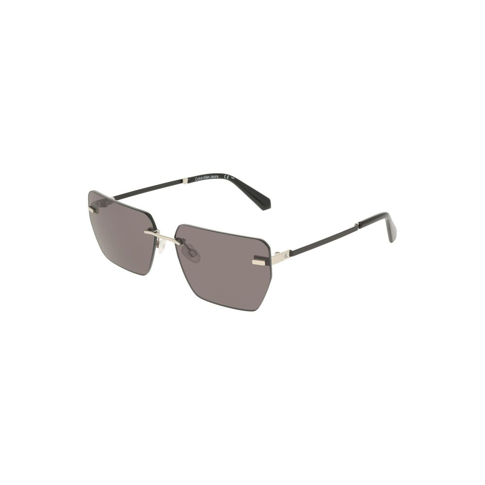 Calvin Klein Gray Metal Sunglass