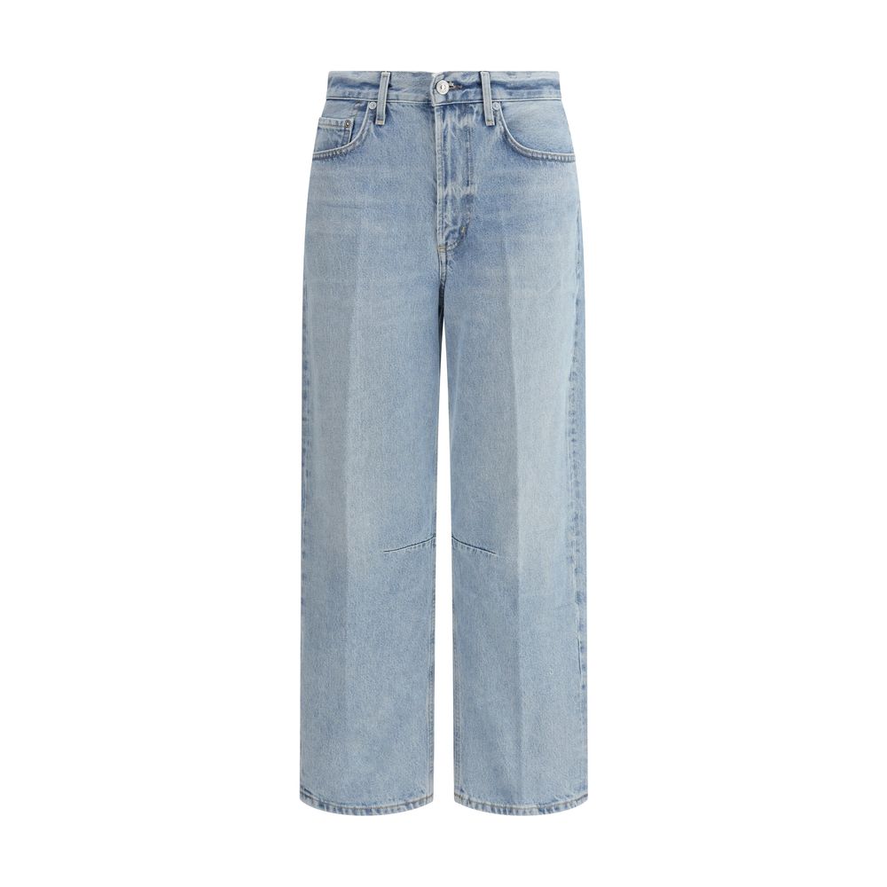 Citizens of Humanity Light Blue Cotton Straight-Leg Jeans