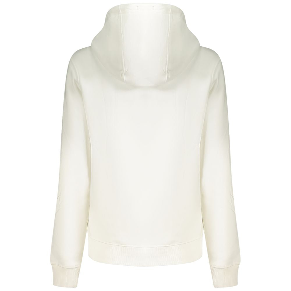 Tommy Hilfiger White Cotton Women's Hooded Sweater TO-36258-S