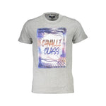 Cavalli Class Brown Cotton Men T-Shirt CA-37160-M