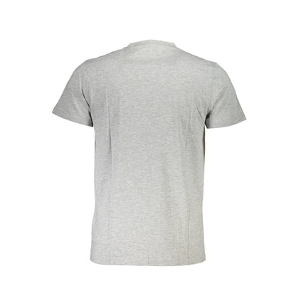 Back view of Cavalli Class Brown Cotton Men T-Shirt showcasing premium fabric and fit.