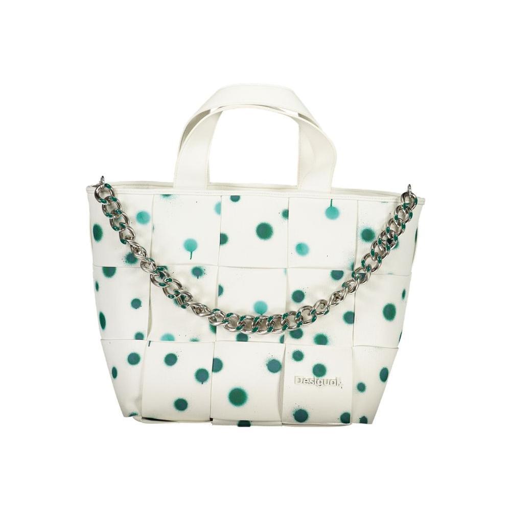 Desigual White Polyethylene Handbag DE-28956